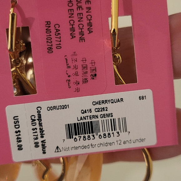 NWT 🔶️Lantern Gems Chandelier Earings - Picture 6 of 6